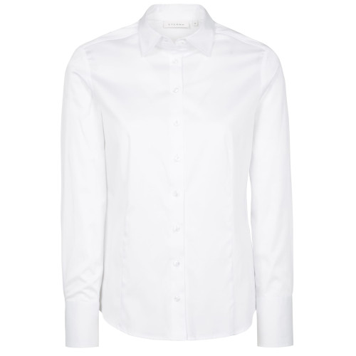 Satin Shirt Bluse Satingewebe Langarm