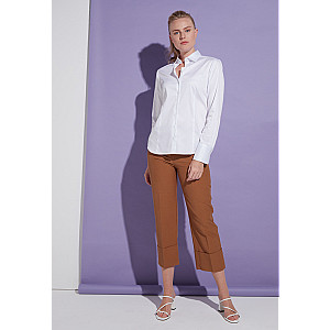 Satin Shirt Bluse Satingewebe Langarm