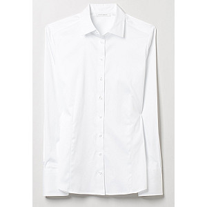 Satin Shirt Bluse Satingewebe Langarm