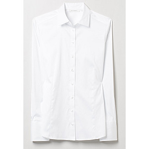 Satin Shirt Bluse Satingewebe Langarm