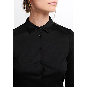 Jersey Shirt Bluse Jersey Langarm