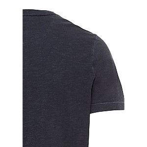 Henley Shirt mit kurzem Arm aus reiner Baumwolle