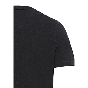 Henley Shirt mit kurzem Arm aus reiner Baumwolle