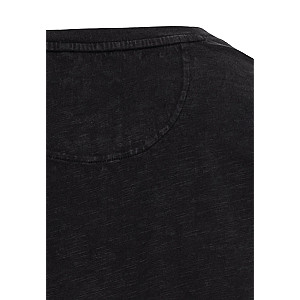 Henley Shirt mit kurzem Arm aus reiner Baumwolle