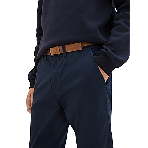 Slim Fit Chino Hose mit Gürtel