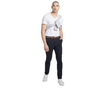 Slim Fit Chino Hose mit Gürtel