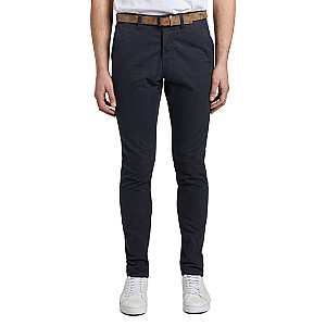 Slim Fit Chino Hose mit Gürtel
